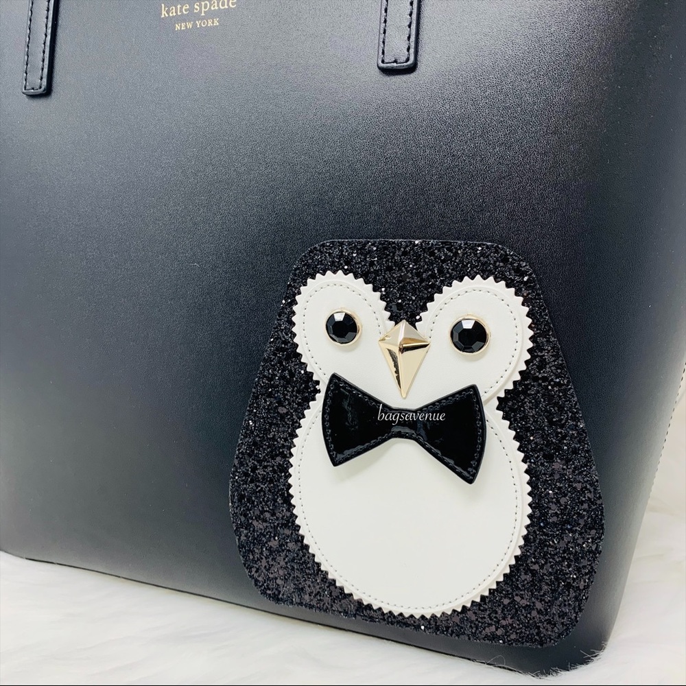 Kate spade NY little len Clifton lane black tote - Picture 2 of 8